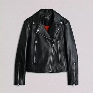 NWT Rag and Bone Women's Mack Leather Motorcycle Jacket size Medium